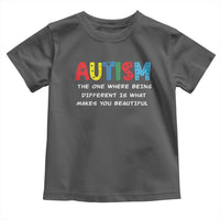 Autism Awareness Toddler T Shirt Different Makes You Beautiful ASD Month Support