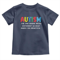 Autism Awareness Toddler T Shirt Different Makes You Beautiful ASD Month Support