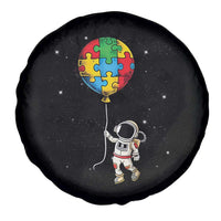 Autism Awareness Astronaut Spare Tire Cover Puzzle Pieces Balloon Space Autistic