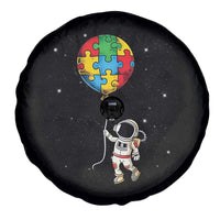 Autism Awareness Astronaut Spare Tire Cover Puzzle Pieces Balloon Space Autistic