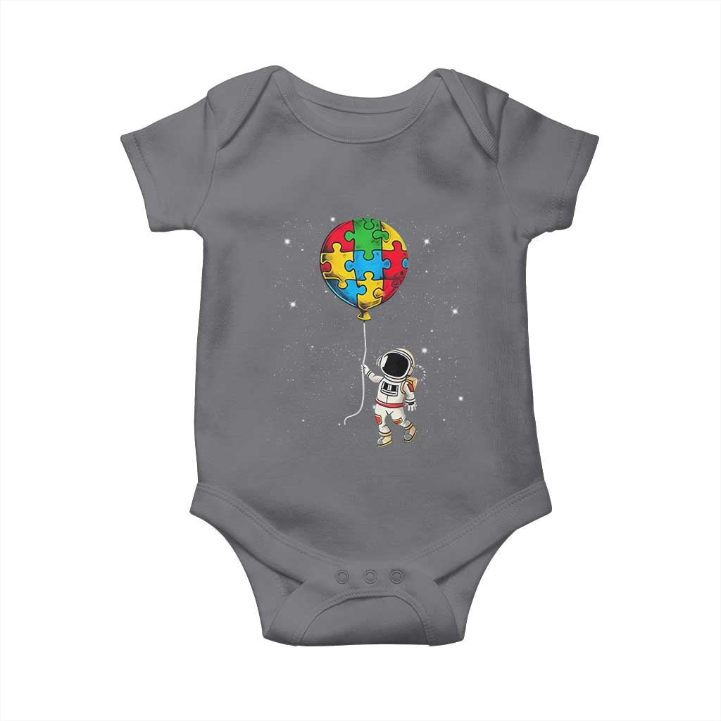 Autism Awareness Astronaut Baby Onesie Puzzle Pieces Balloon Space Autistic