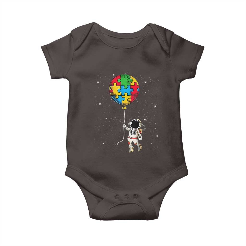 Autism Awareness Astronaut Baby Onesie Puzzle Pieces Balloon Space Autistic