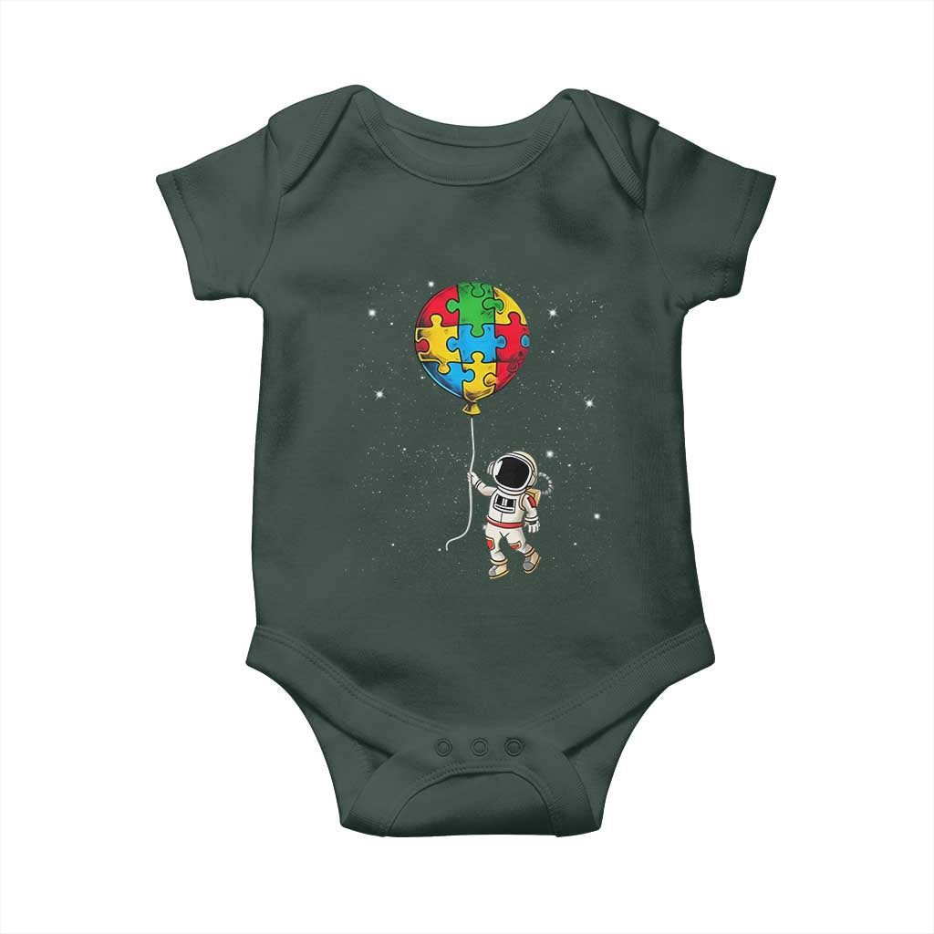 Autism Awareness Astronaut Baby Onesie Puzzle Pieces Balloon Space Autistic