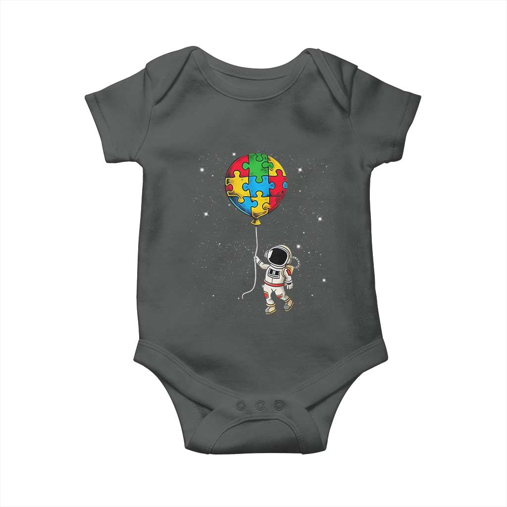 Autism Awareness Astronaut Baby Onesie Puzzle Pieces Balloon Space Autistic
