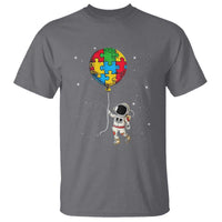 Autism Awareness Astronaut T Shirt Puzzle Pieces Balloon Space Autistic