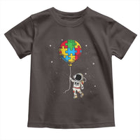 Autism Awareness Astronaut Toddler T Shirt Puzzle Pieces Balloon Space Autistic