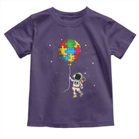 Autism Awareness Astronaut Toddler T Shirt Puzzle Pieces Balloon Space Autistic