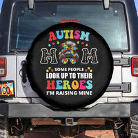 Autism Mom Spare Tire Cover Raising Hero Messy Bun Autism Awareness