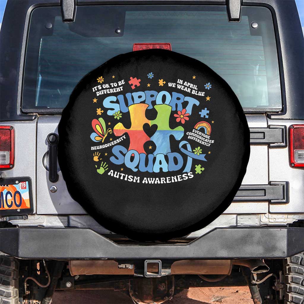 Autism Awareness Support Squad Spare Tire Cover