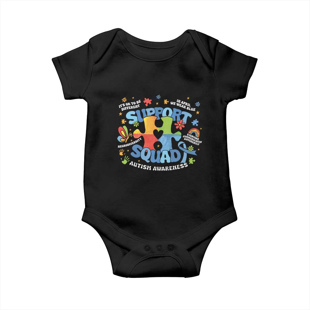 Autism Awareness Support Squad Baby Onesie