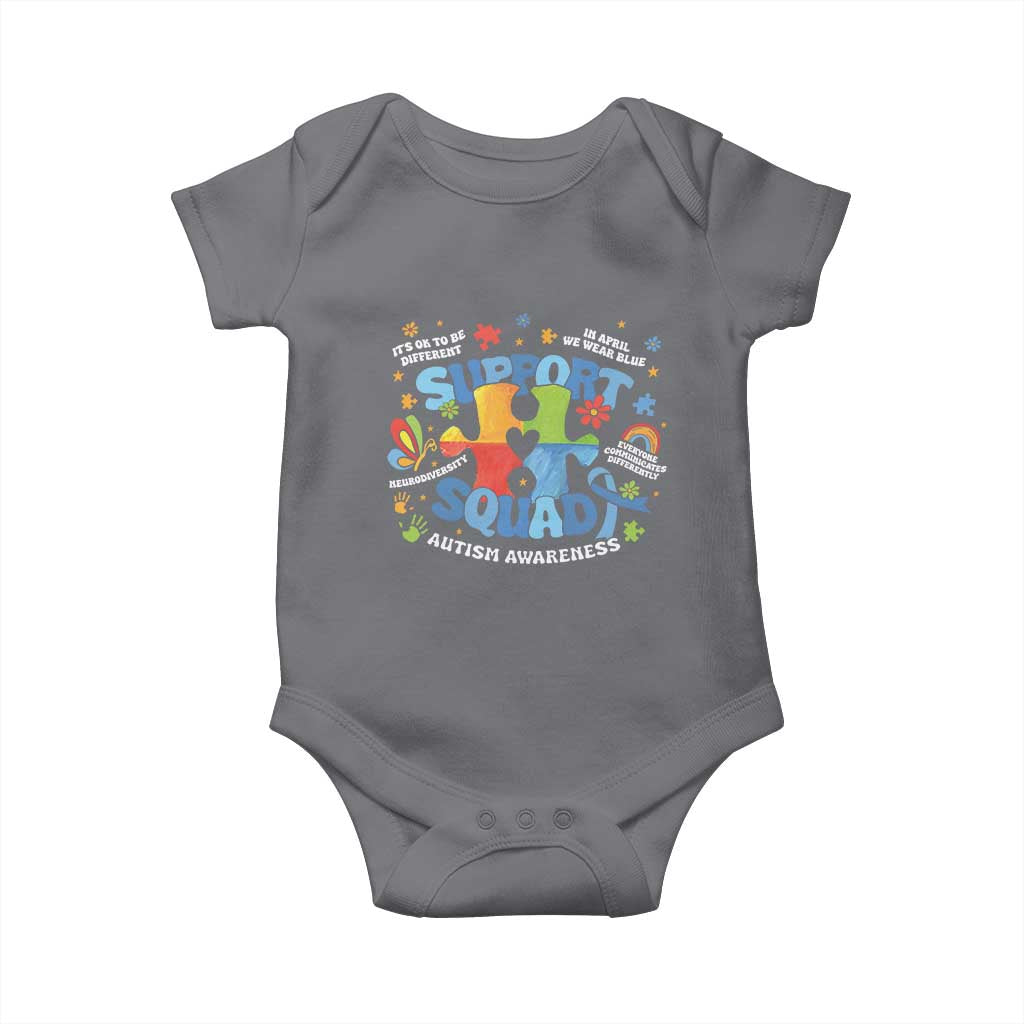 Autism Awareness Support Squad Baby Onesie