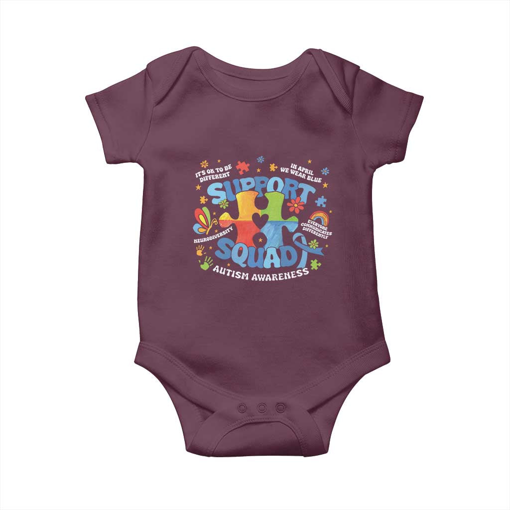 Autism Awareness Support Squad Baby Onesie