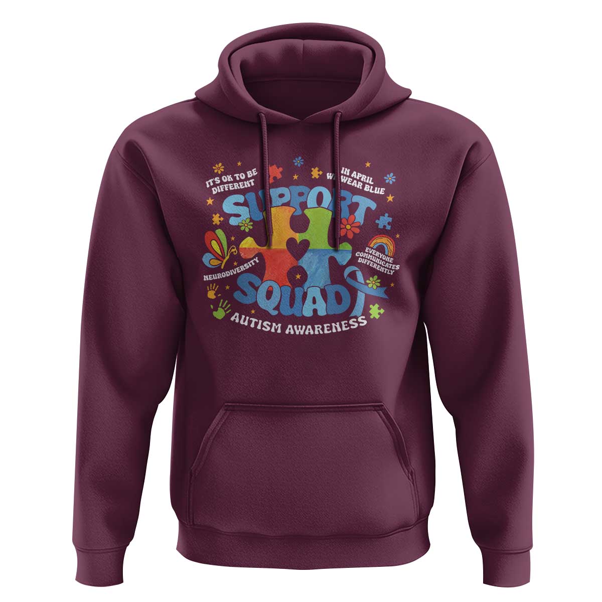 Autism Awareness Support Squad Hoodie