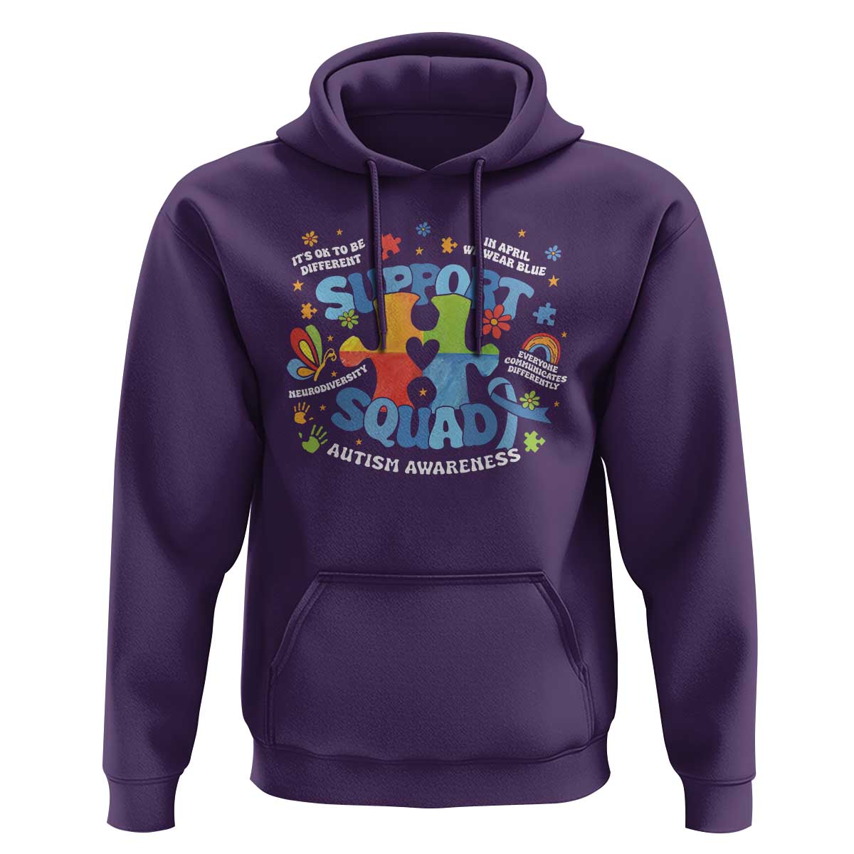 Autism Awareness Support Squad Hoodie