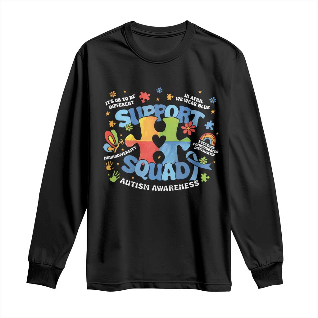 Autism Awareness Support Squad Long Sleeve Shirt