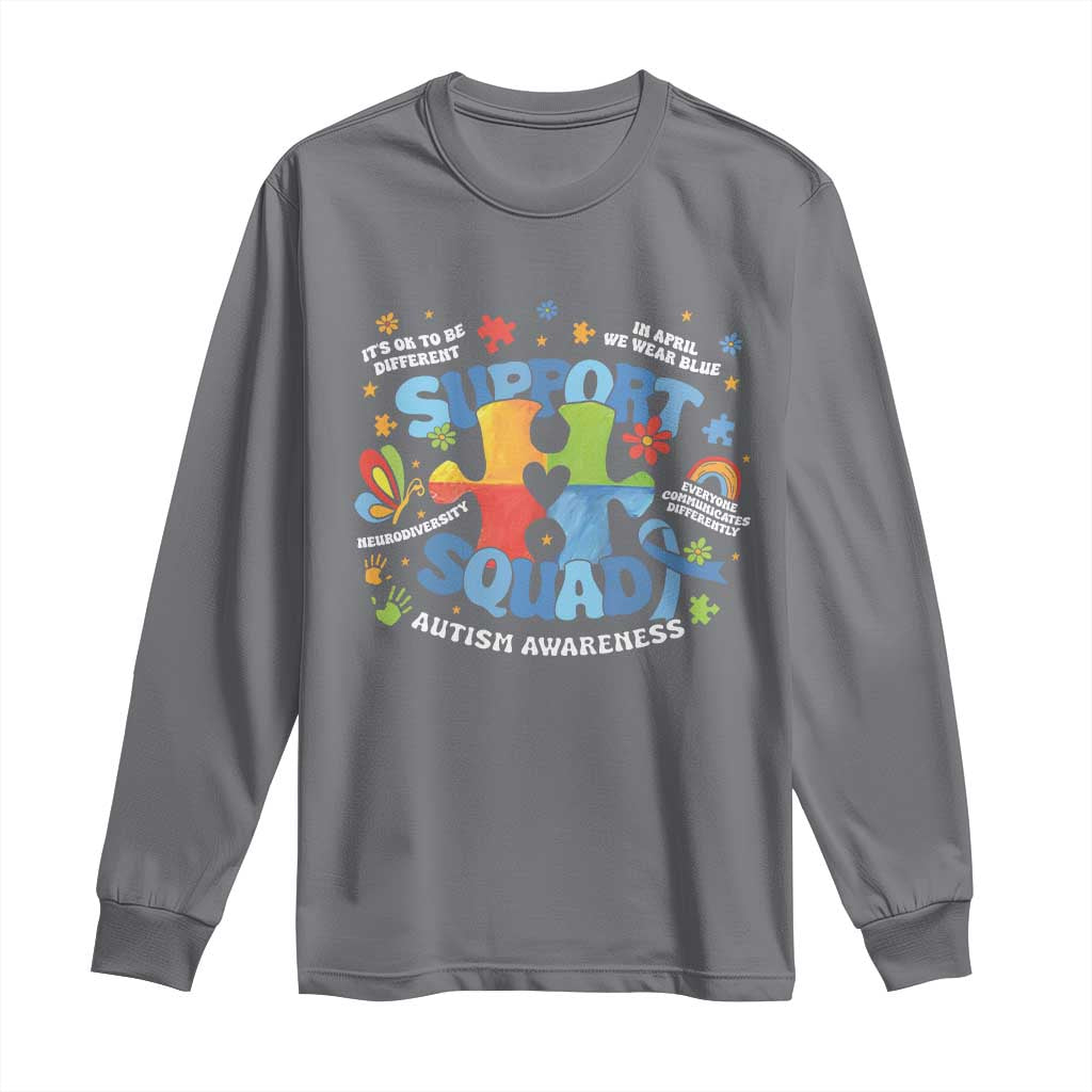 Autism Awareness Support Squad Long Sleeve Shirt