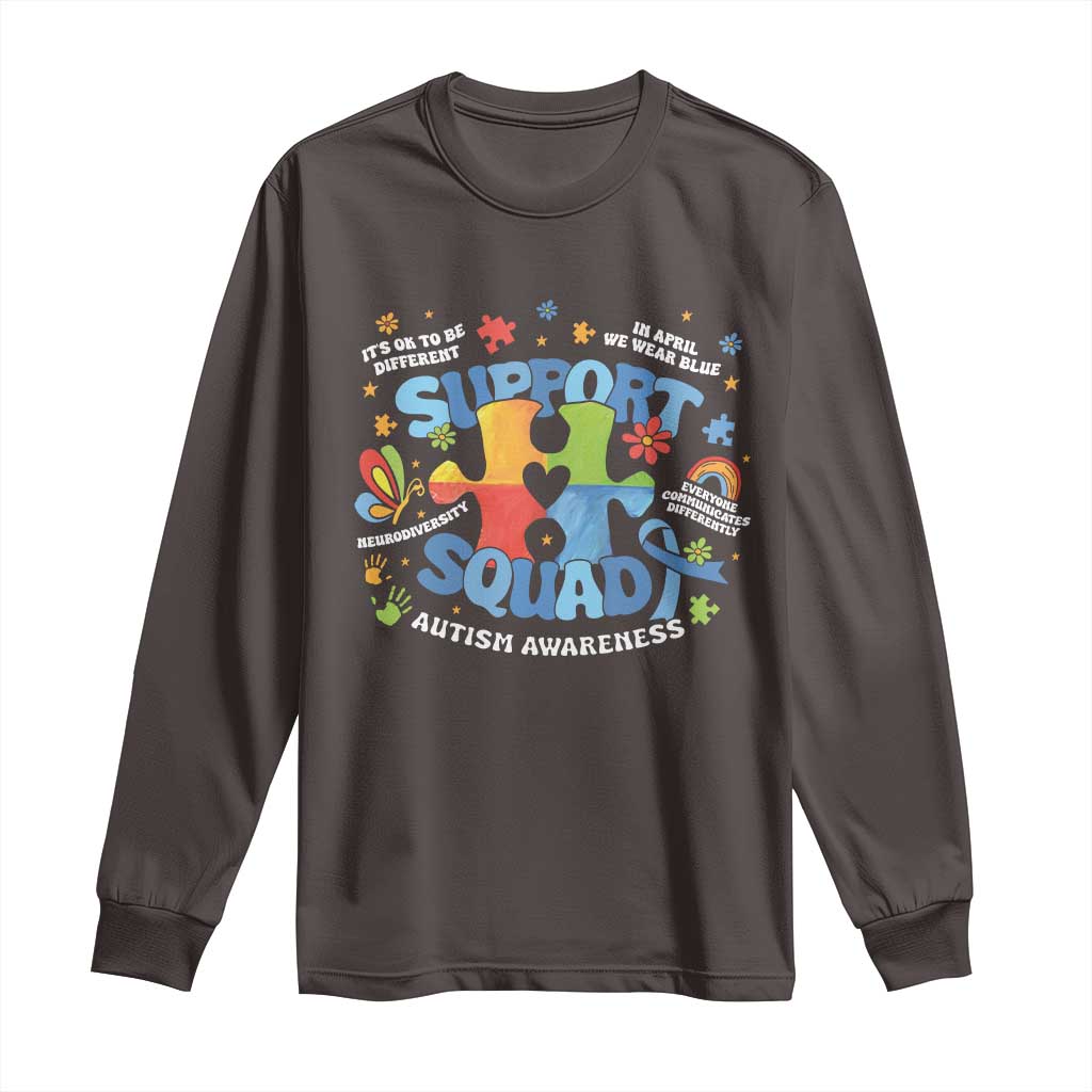 Autism Awareness Support Squad Long Sleeve Shirt