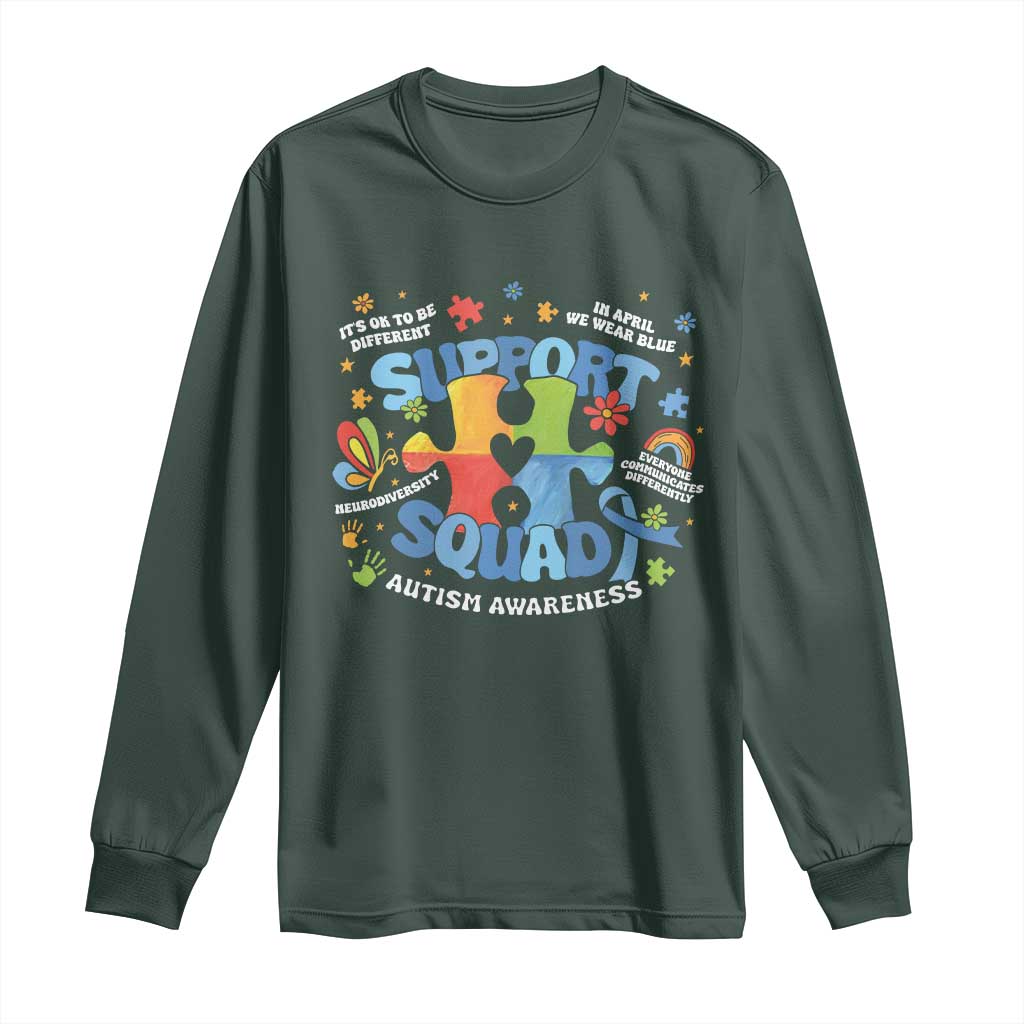 Autism Awareness Support Squad Long Sleeve Shirt