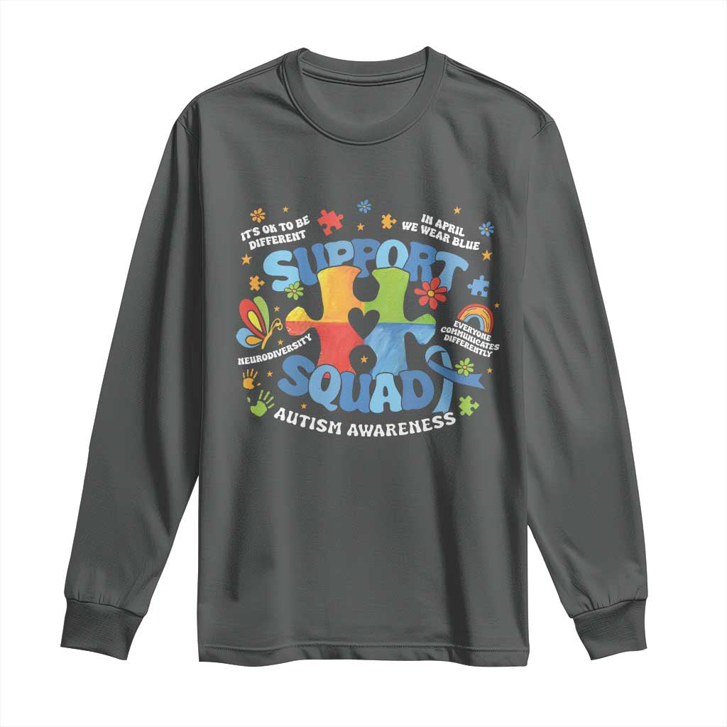 Autism Awareness Support Squad Long Sleeve Shirt