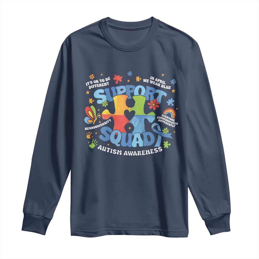 Autism Awareness Support Squad Long Sleeve Shirt