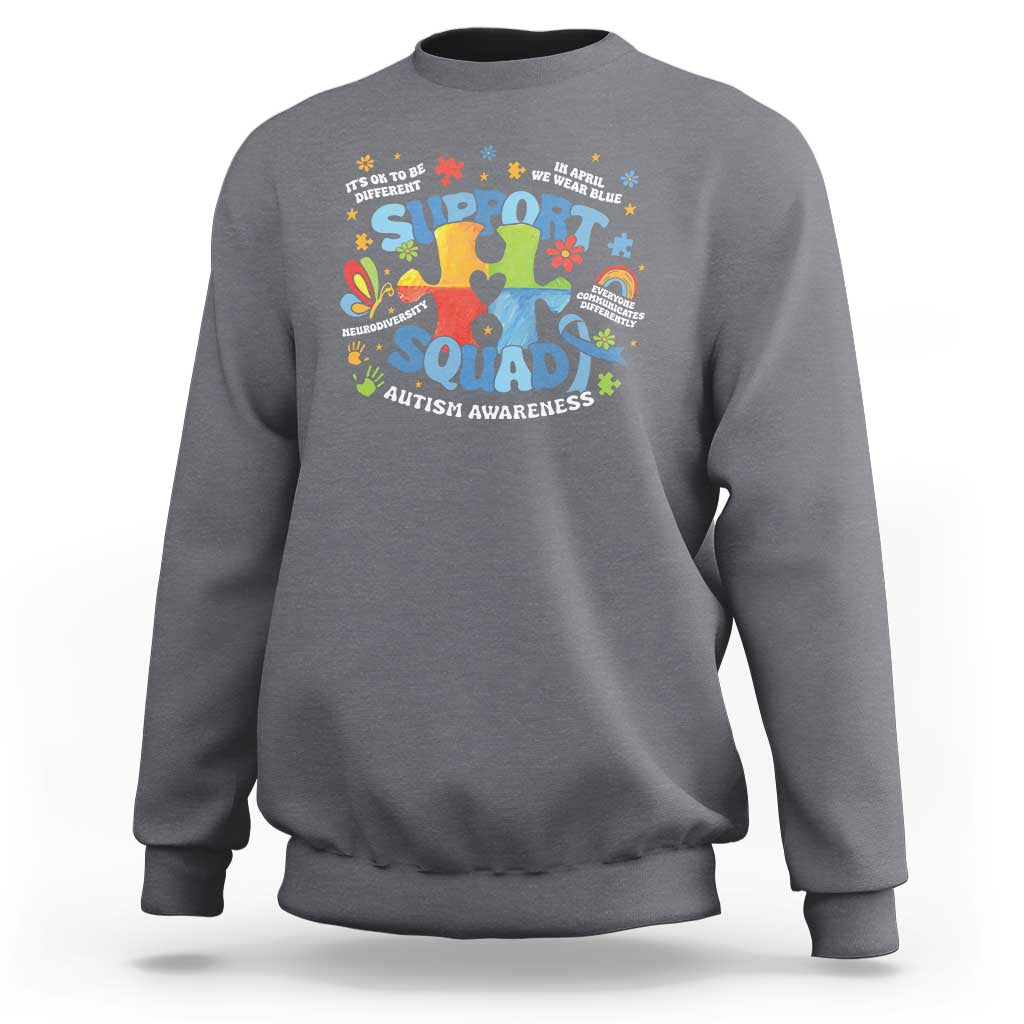 Autism Awareness Support Squad Sweatshirt