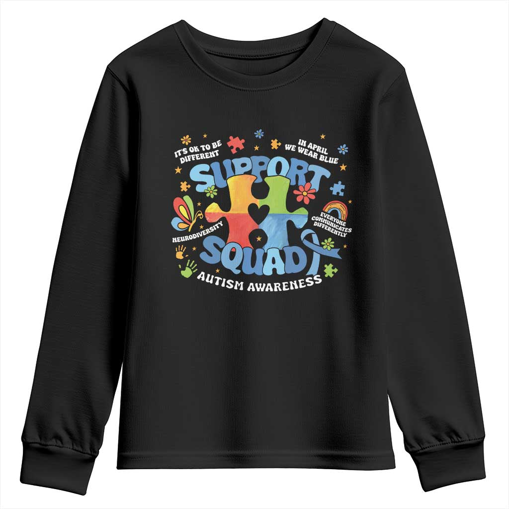 Autism Awareness Support Squad Youth Sweatshirt