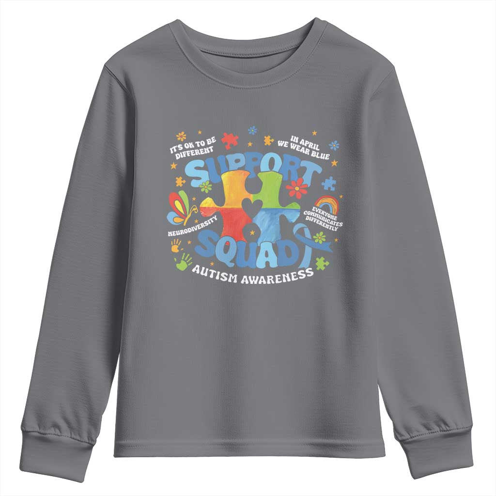 Autism Awareness Support Squad Youth Sweatshirt