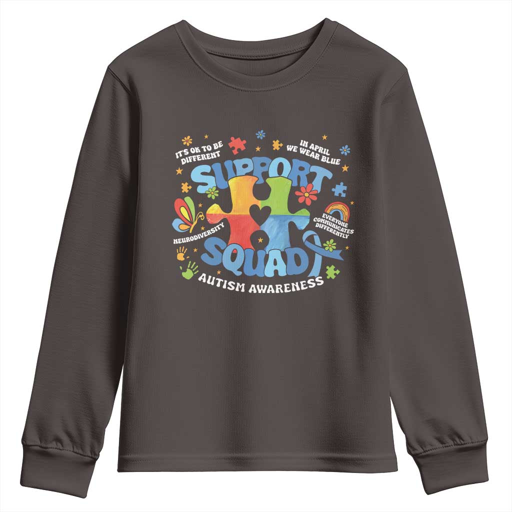 Autism Awareness Support Squad Youth Sweatshirt