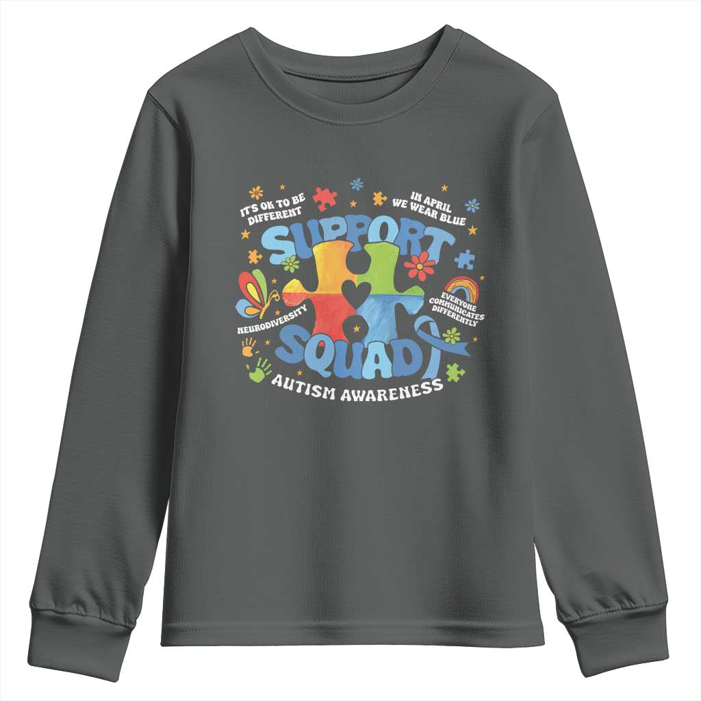 Autism Awareness Support Squad Youth Sweatshirt