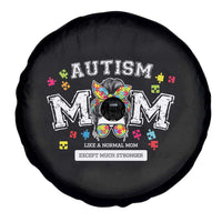 Autism Mom Spare Tire Cover Much Stronger Messy Bun ASD Autism Awareness