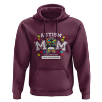 Autism Mom Hoodie Much Stronger Messy Bun ASD Autism Awareness