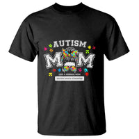 Autism Mom T Shirt Much Stronger Messy Bun ASD Autism Awareness