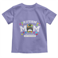 Autism Mom Toddler T Shirt Much Stronger Messy Bun ASD Autism Awareness