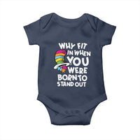 Autism Awareness Baby Onesie Why Fit In When You Were Born To Stand Out Autistic Pride