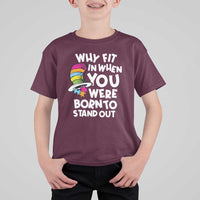 Autism Awareness T Shirt For Kid Why Fit In When You Were Born To Stand Out Autistic Pride