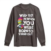 Autism Awareness Long Sleeve Shirt Why Fit In When You Were Born To Stand Out Autistic Pride