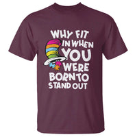 Autism Awareness T Shirt Why Fit In When You Were Born To Stand Out Autistic Pride