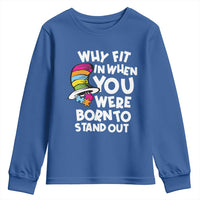 Autism Awareness Youth Sweatshirt Why Fit In When You Were Born To Stand Out Autistic Pride