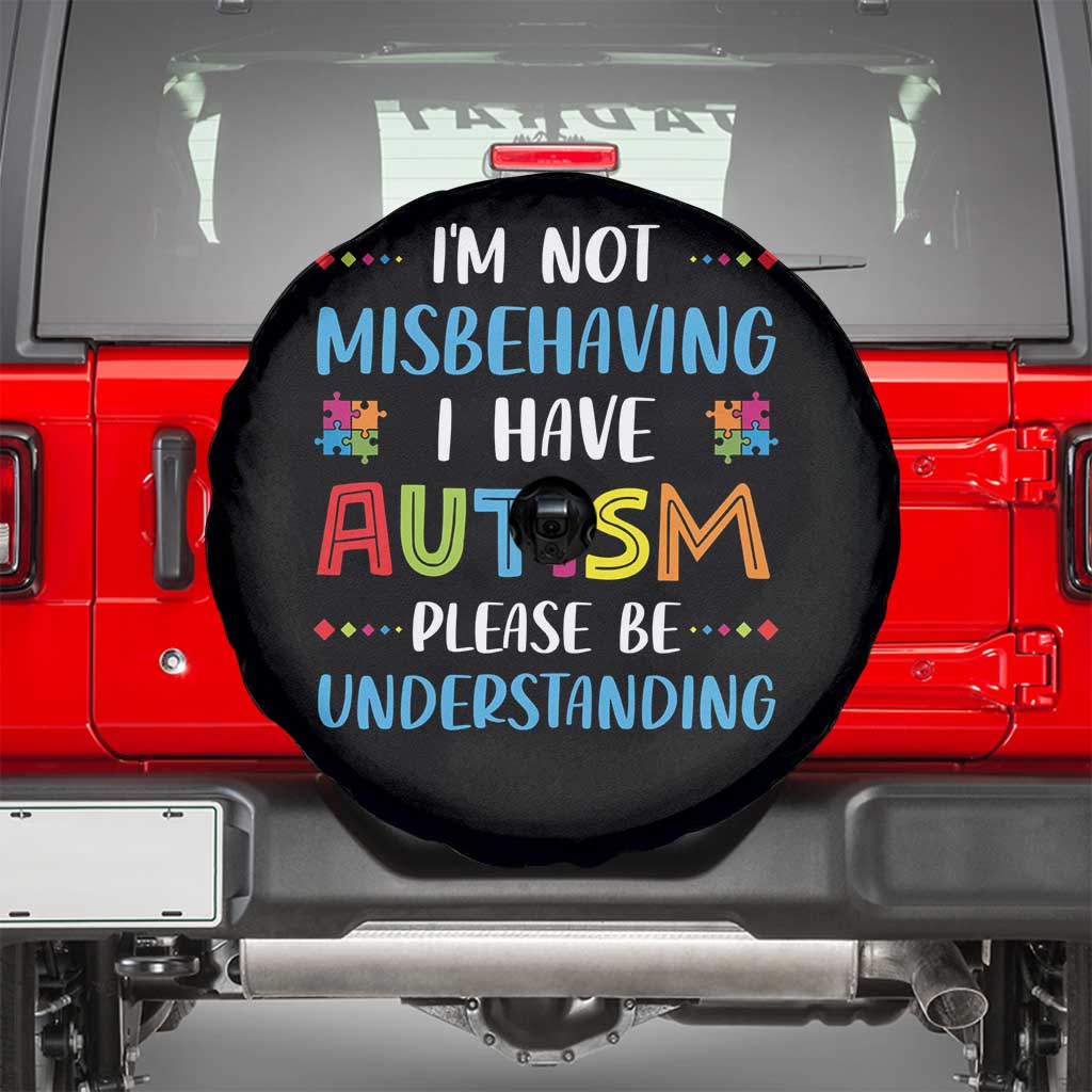 Autism Awareness Spare Tire Cover I'm Not Misbehaving I Have Autism