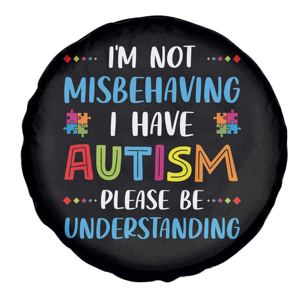Autism Awareness Spare Tire Cover I'm Not Misbehaving I Have Autism