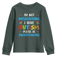 Autism Awareness Youth Sweatshirt I'm Not Misbehaving I Have Autism