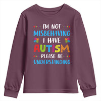 Autism Awareness Youth Sweatshirt I'm Not Misbehaving I Have Autism