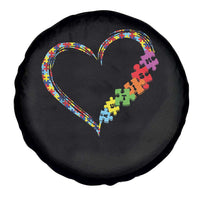 Autism Awareness Love Heart Puzzle Piece Spare Tire Cover