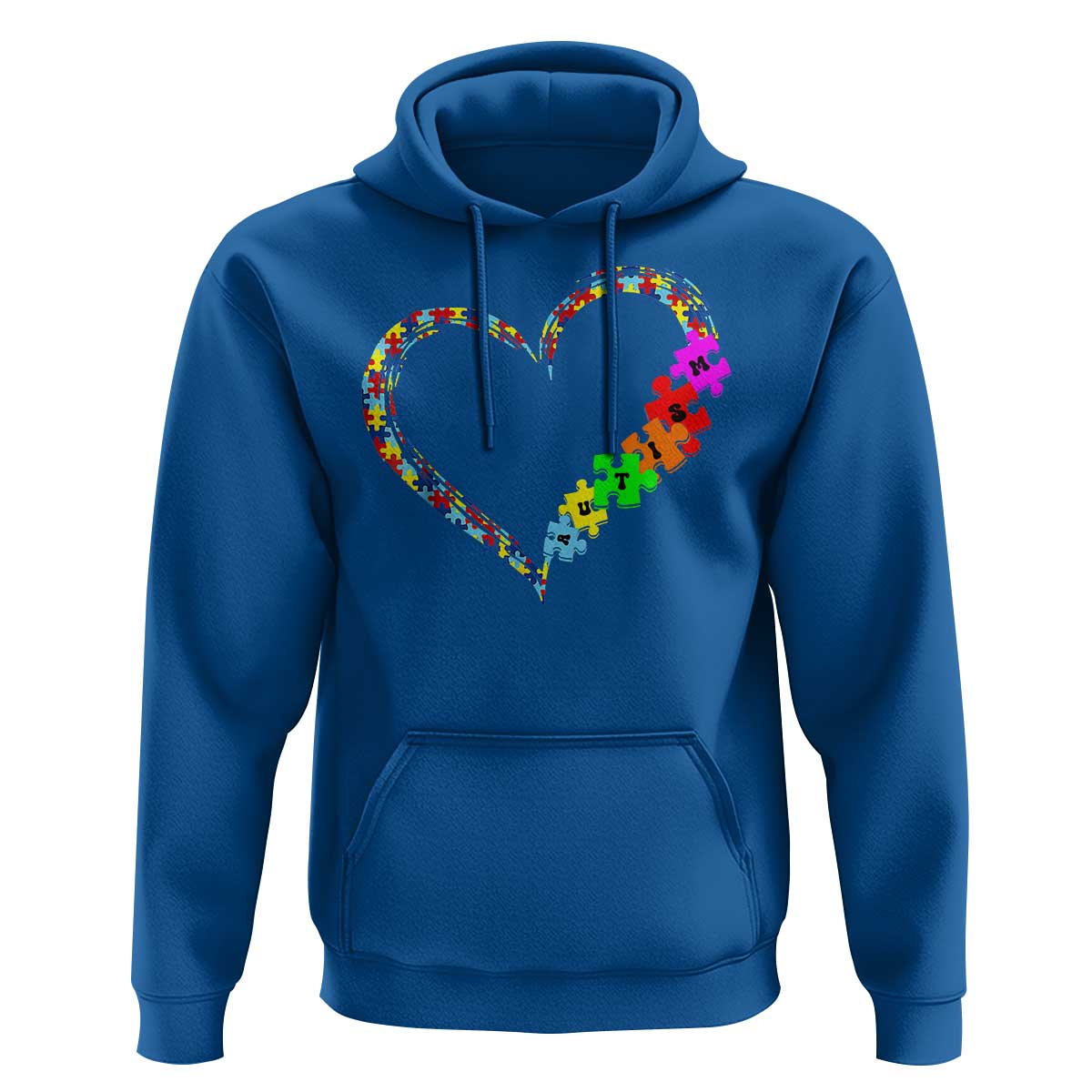 Autism Awareness Love Heart Puzzle Piece Hoodie