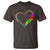 Autism Awareness Love Heart Puzzle Piece T Shirt