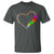 Autism Awareness Love Heart Puzzle Piece T Shirt