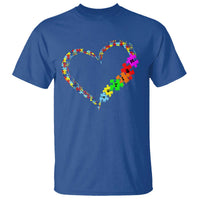 Autism Awareness Love Heart Puzzle Piece T Shirt