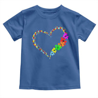 Autism Awareness Love Heart Puzzle Piece Toddler T Shirt