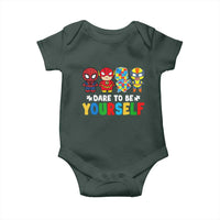 Autism Awareness Superheroes Baby Onesie Dare To Be Yourself