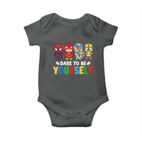 Autism Awareness Superheroes Baby Onesie Dare To Be Yourself